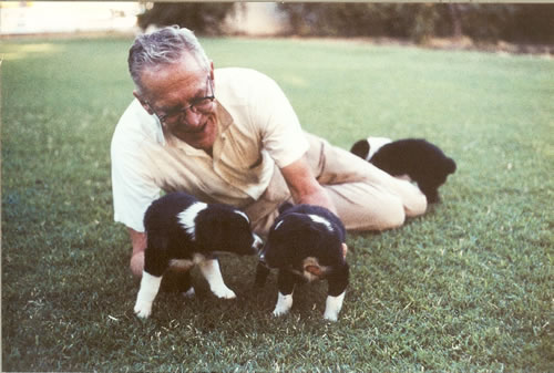 Charles Castles with Puppies